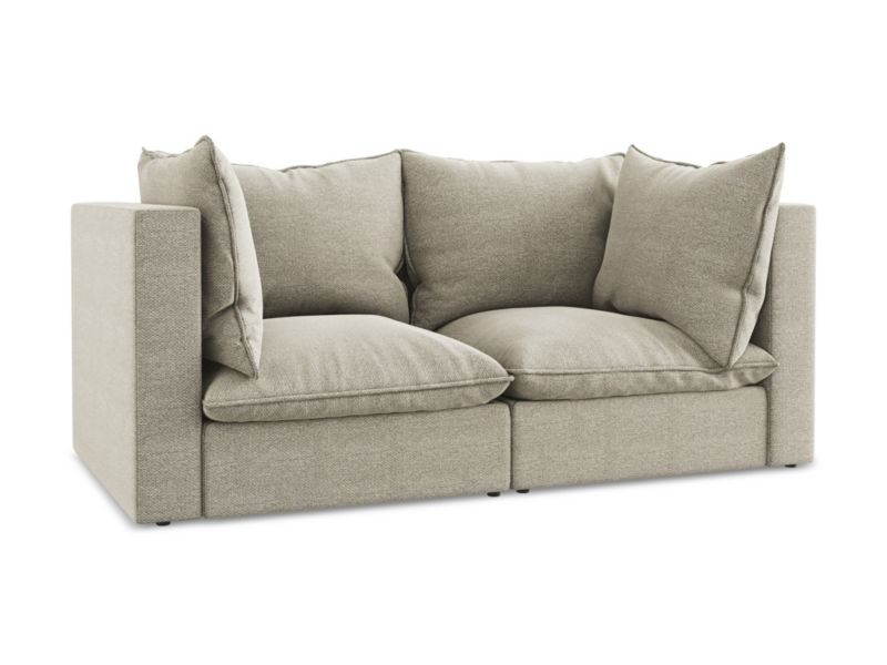 Modułowa sofa 2-osobowa LaMiaSofa RAVENNA z tkaniny bouclé 180x90 cm kreci 1 szt.