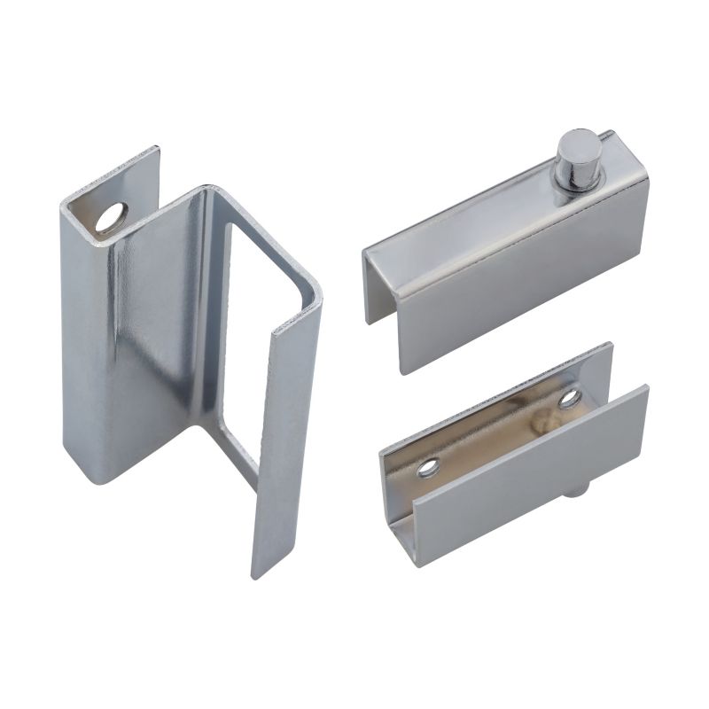 Zawias do szkła z uchwytem Stahl lewy/prawy chrom