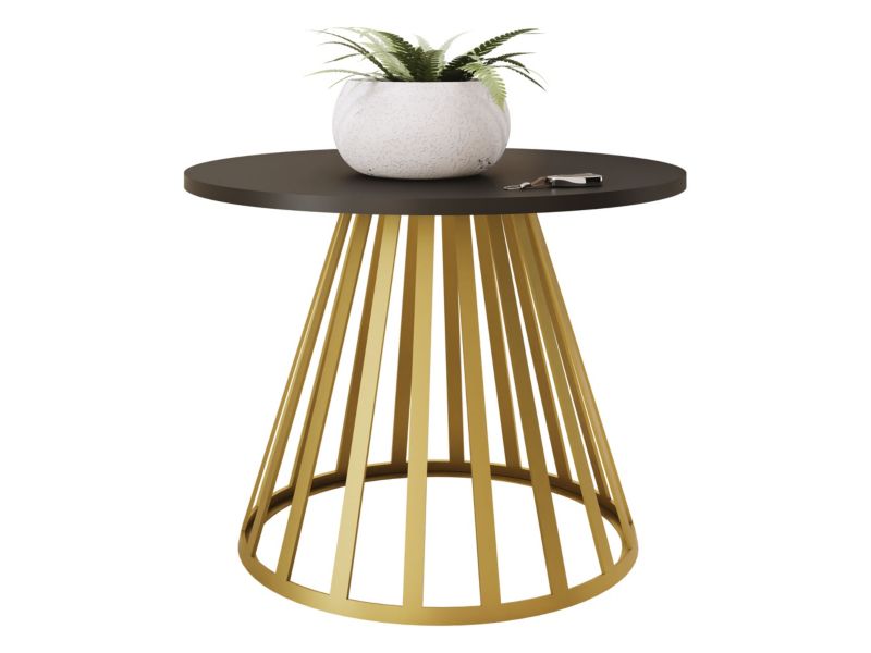 Stolik kawowy okrągły MIRJAN 24 Mokod Mini złoty/czarny 1 szt.