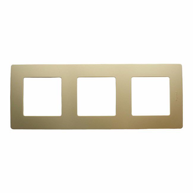 Ramka potrójna Legrand Niloe kremowa