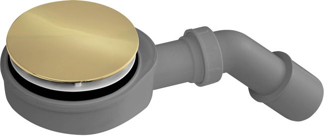 Syfon brodzikowy śr. 90 mm złoty