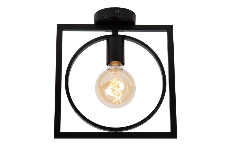 Lampa sufitowa wisząca Lucide Suus 0865 czarna szerokość 28 cm 1xE27 x 40W 1 szt.