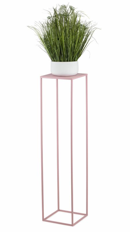 Kwietnik stojący Spring HowHomely Metalowy Różowy 24x100 cm 1 szt.