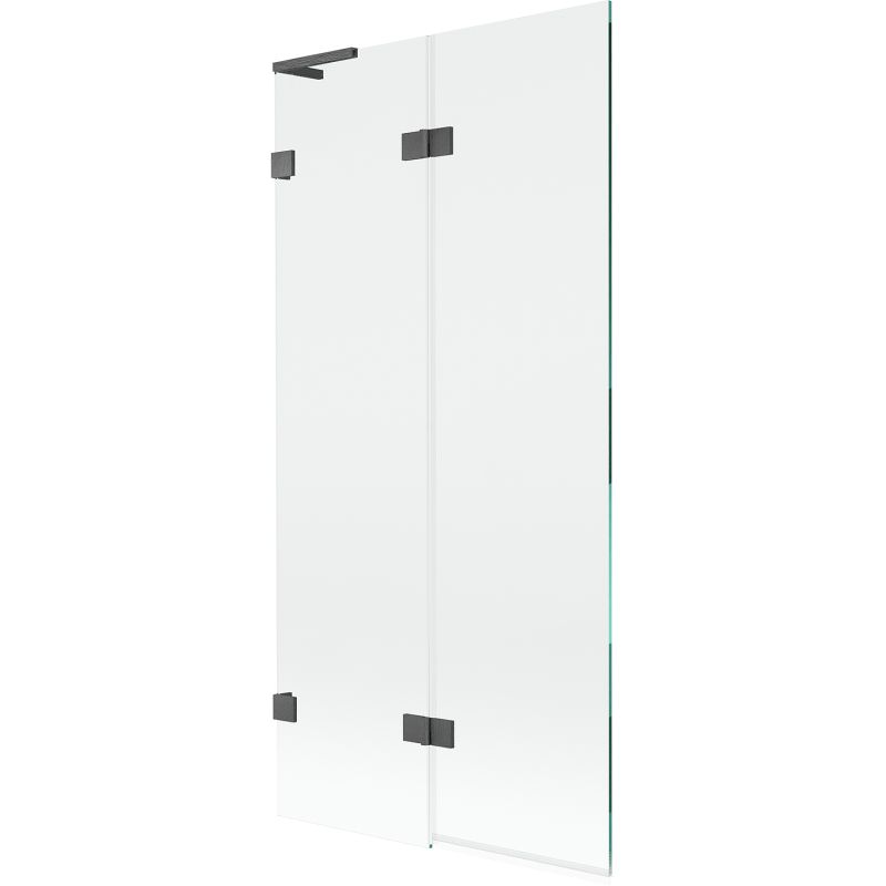 Parawan wannowy dwuskrzydłowy Mexen Lunar L gun gray 90x150 cm 1 szt