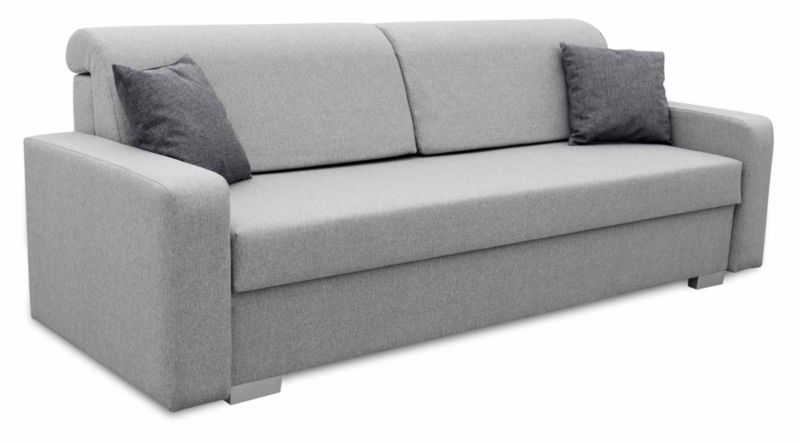 Sofa z funkcją spania sprężyny bonell Bonni Vigo Szara 1 szt.