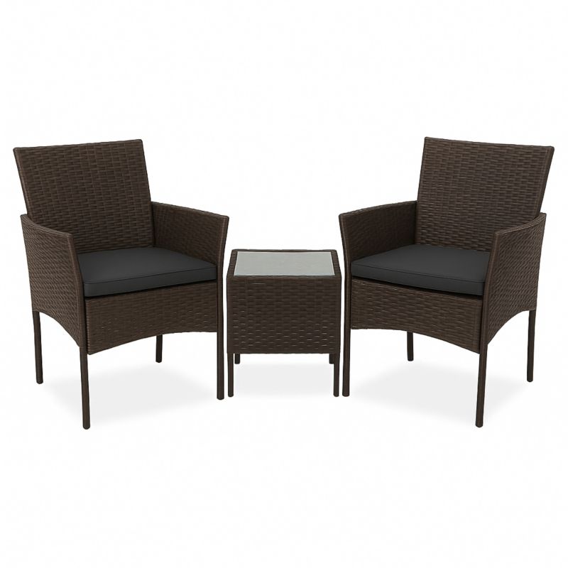 Zestaw ogrodowy kawowy MTG Alicante 2-osobowy z poduszkami, różne kolory 1 kpl