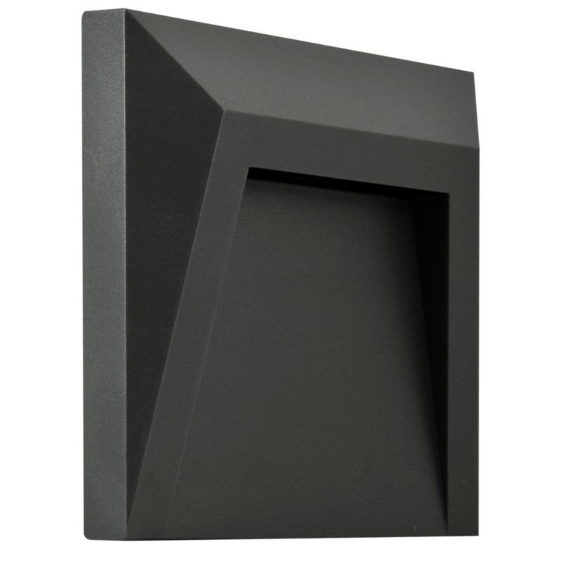 Oprawa zewnętrzna wpuszczana Polux Holden grafitowa LED 1W 4000K 23lm IP65 wym: 12,5 x 12,5 x 3,3 cm - 1 szt.