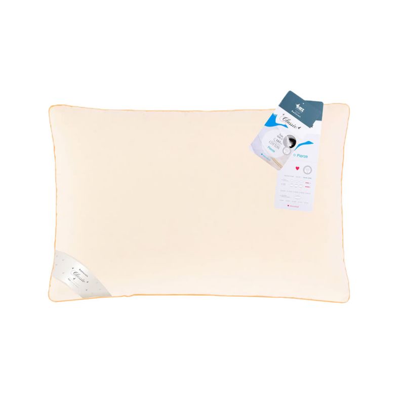 Poduszka AMZ Pierze 50x60 cm Kremowy 1 szt.