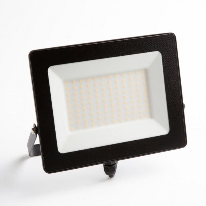 Naświetlacz LED Ecolight czarny LED 100W 4000K 9000lm IP65 wym: 20,8 x 25,6 x 3,1 cm aluminium - 1 szt.
