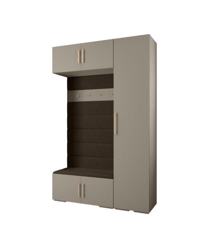 Garderoba do przedpokoju Abiks INOVA 3 Z19 kaszmir+złoty+manila04 1 szt.