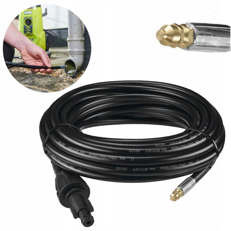 WĄŻ DO CZYSZCZENIA RUR RYOBI 7,5m 1 szt.