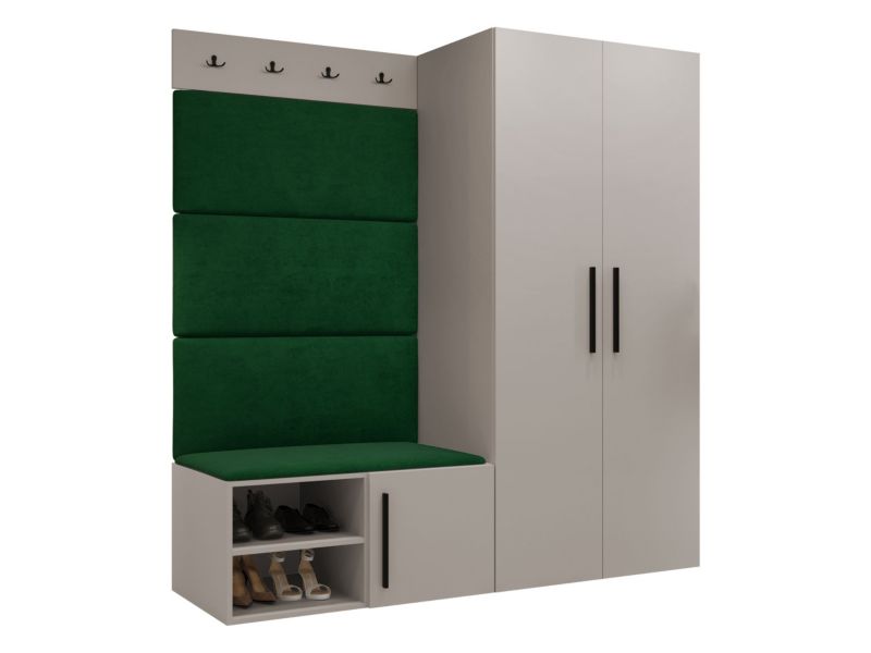 Garderoba MIRJAN 24 Medi I kaszmir + zielony 1 kpl.