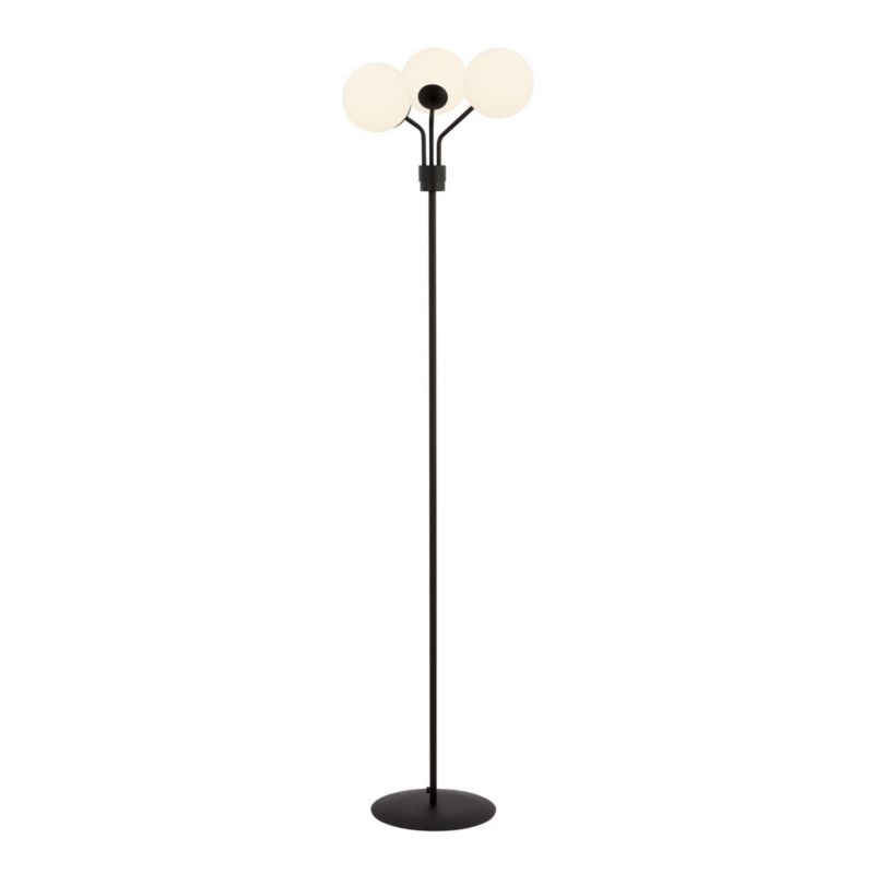 Lampa podłogowa stojąca Emibig Nova czarno-biała 3 x E14 x 10W wym: 173 x 39 x 39 cm - 1 szt.