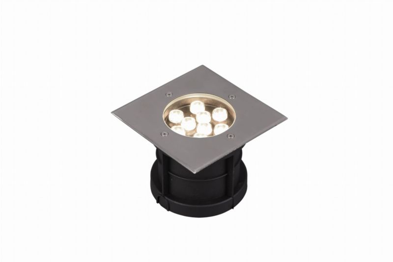 Lampa gruntowa najazdowa Trio Belaja srebrna LED 9W 3000K 540lm IP65 wym: 12 x 16,5 x 16,5 cm metal - 1 szt.