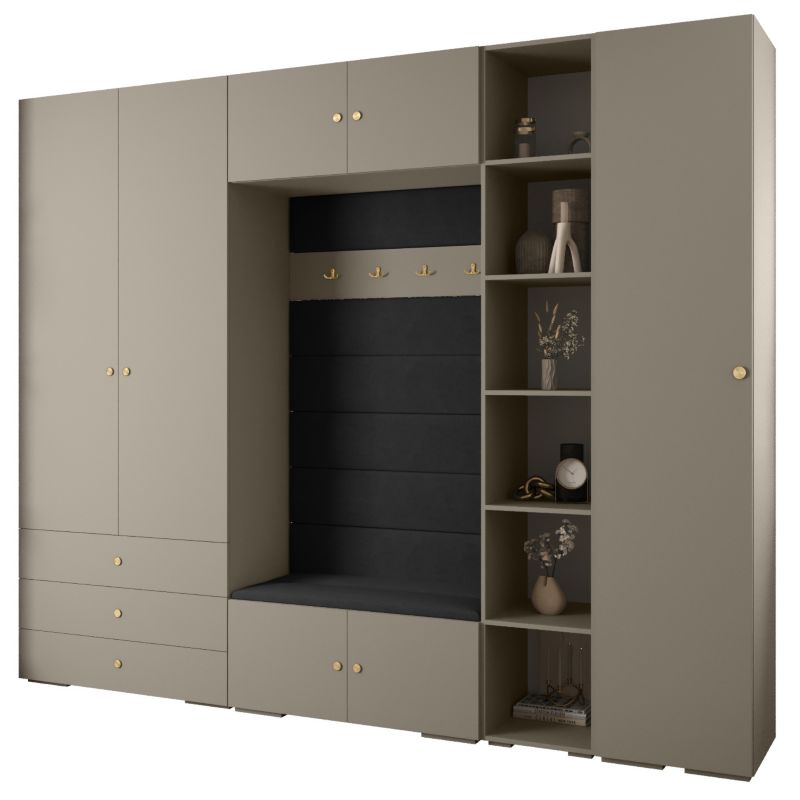 Garderoba do przedpokoju Abiks INOVA 2 Z11 kaszmir+złoty+manila18 1 szt.