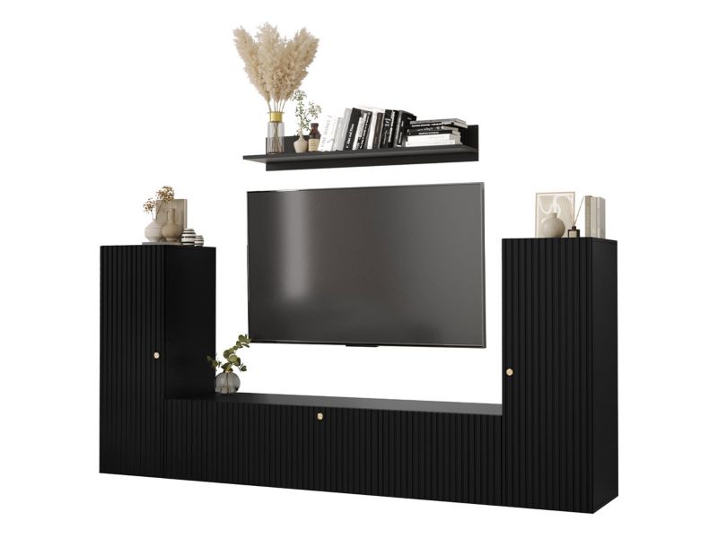 Meblościanka MIRJAN 24 Waldi Slim I 9 czarny 1 kpl.