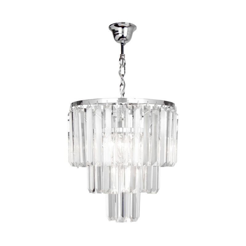 Lampa wisząca Zuma Line Amedeo 6494 chromowana transparentna kryształowa 4xE14 x 40W 1 szt.