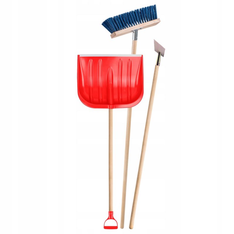 Zestaw Do Odśnieżania KADAX Łopata Do Śniegu + Skuwacz Lodu + Szczotka 1szt.