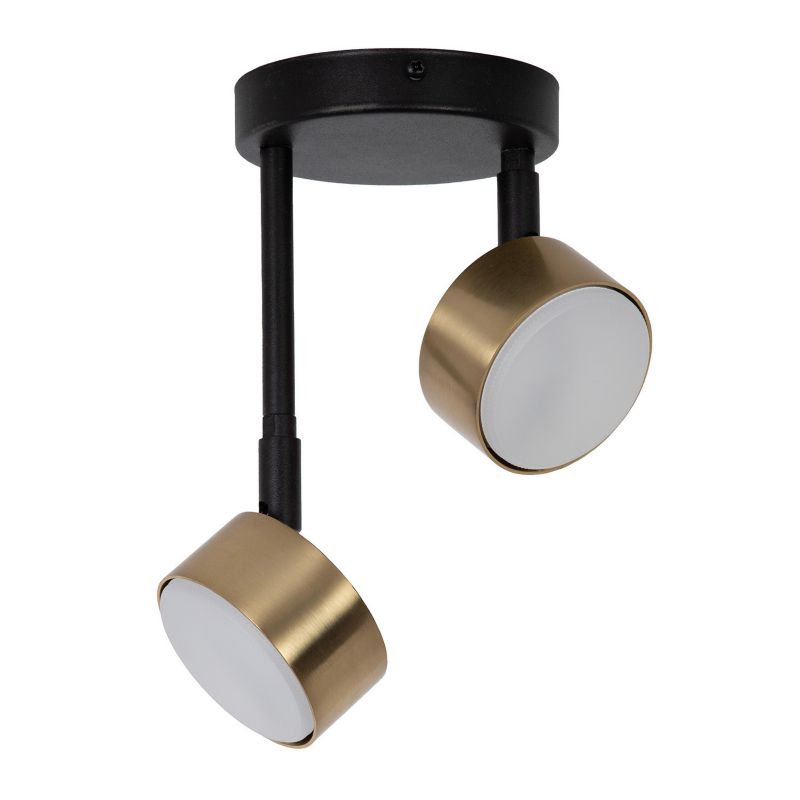 Spot oprawa sufitowa Sigma Lighting Nemo czarno-złoty szczotkowany 2 x GX53 x IP20 wym: 24 x 18 x 18 cm - 1 szt.