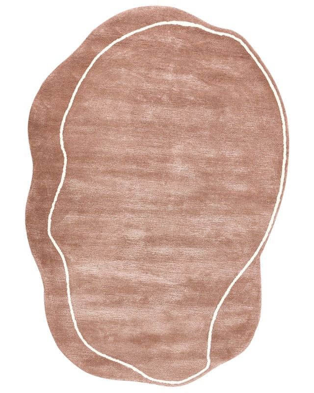 Dywan Dera Brązowy 160 x 230 cm Wiskoza 1 szt.