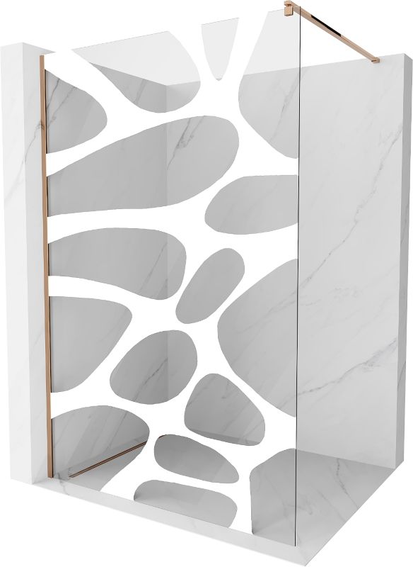 Ścianka prysznicowa Mexen Kioto biały wzór 70x200 cm 800-070-101-60-97 1 szt.