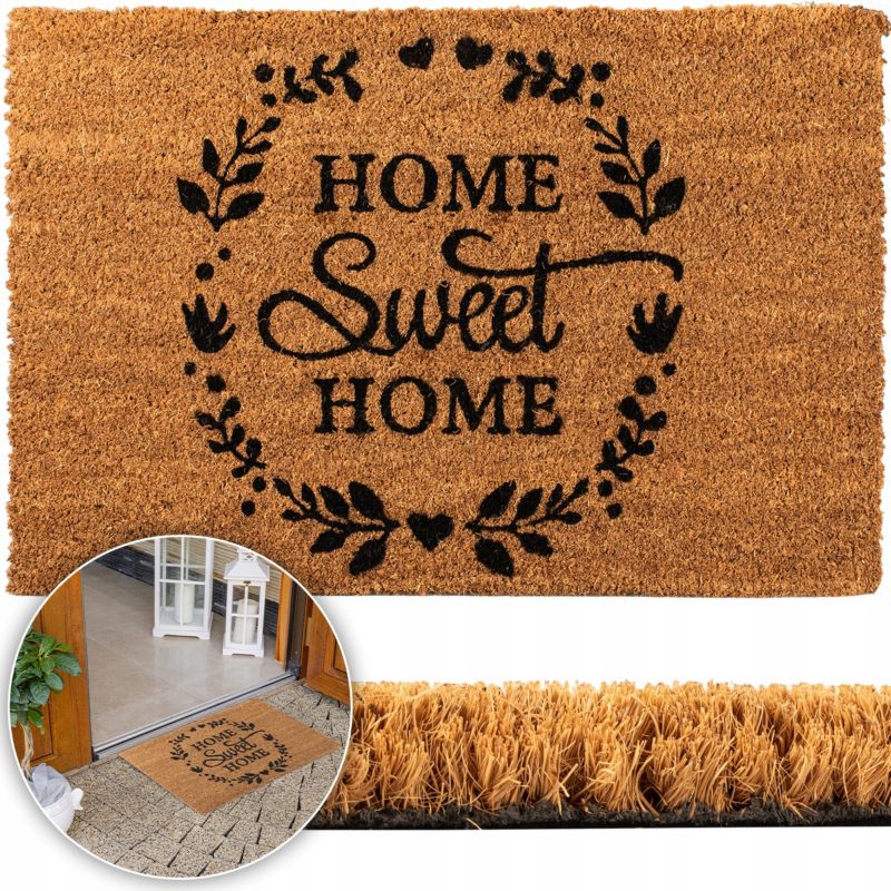 Wycieraczka kokos Deco4Home Sweet Home pod drzwi 40 x 60 cm 1 szt.