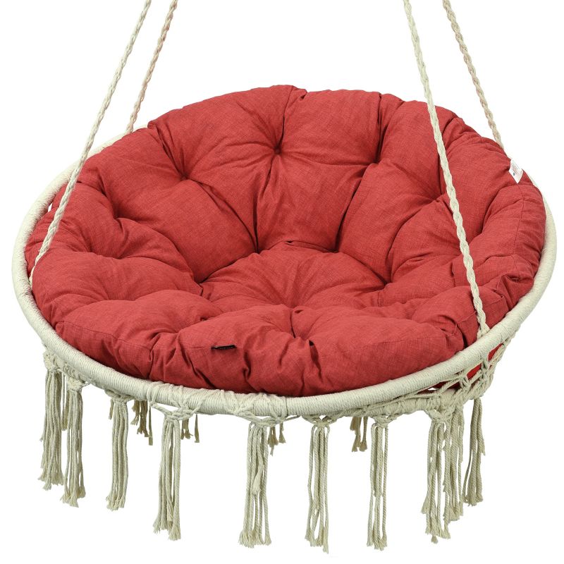 Poduszka na huśtawkę bocianie gniazdo AMPO czerwony 120 cm 1 szt.