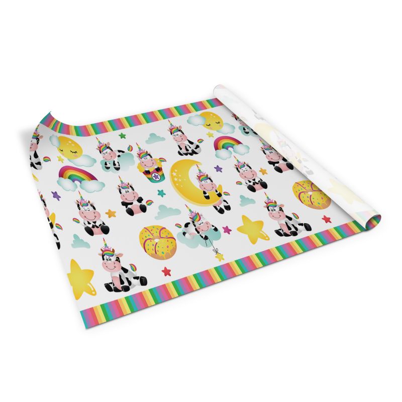 Samoprzylepna okleina Tulup 100x50 cm Jednorożce chmurki gwiazdki 1 szt.