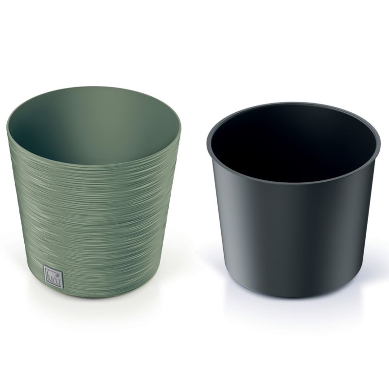 Doniczka Ogrodowa EDANTI Okrągła Na Taras Do Ogrodu Zielona 30 cm 1 szt.