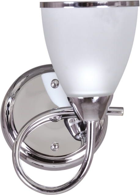 Kinkiet ścienny Kaja Plato chromowany biały 1 x E14 x 40W IP20 wym: 22 x 12 x 16 cm - 1 szt.