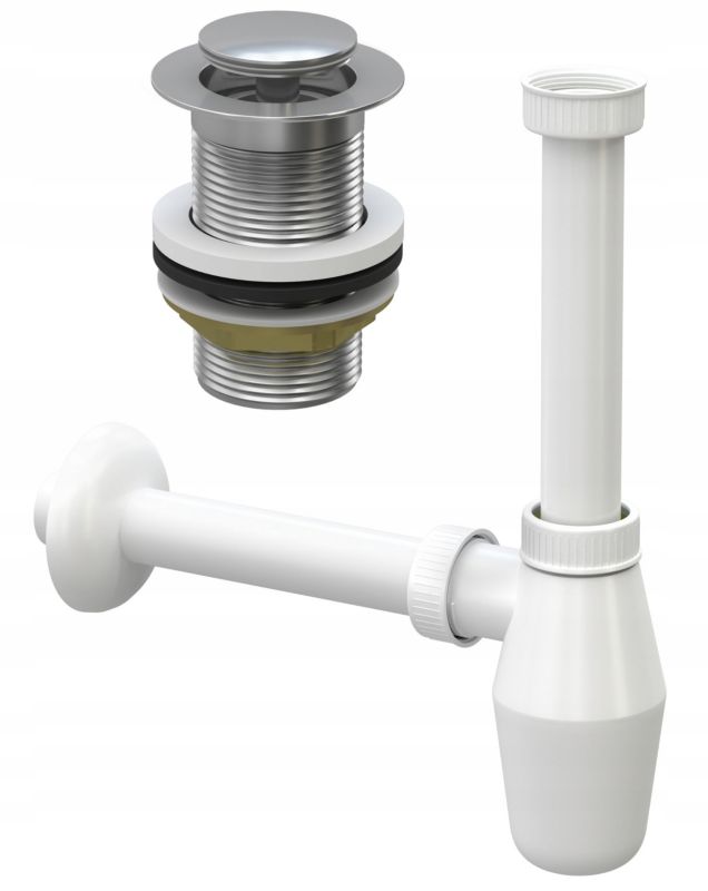 Korek Klik Klak + Syfon Do Umywalki Granitan Bez Przelewu 1 szt.