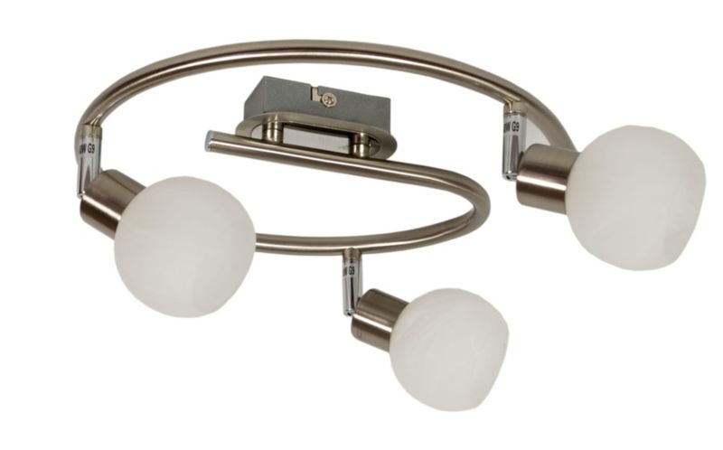 Lampa sufitowa wisząca Candellux Alabaster srebrno-biała wym: 16 x 50 x 50 cm 3xG9 x 40W 1 szt.