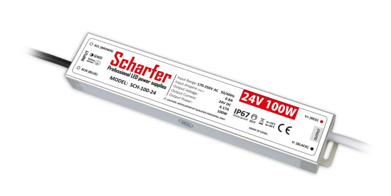 Zasilacz hermetyczny SCHARFER 100W 24V IP67 4.17A uniwersalny SCH-100-24 1 szt.