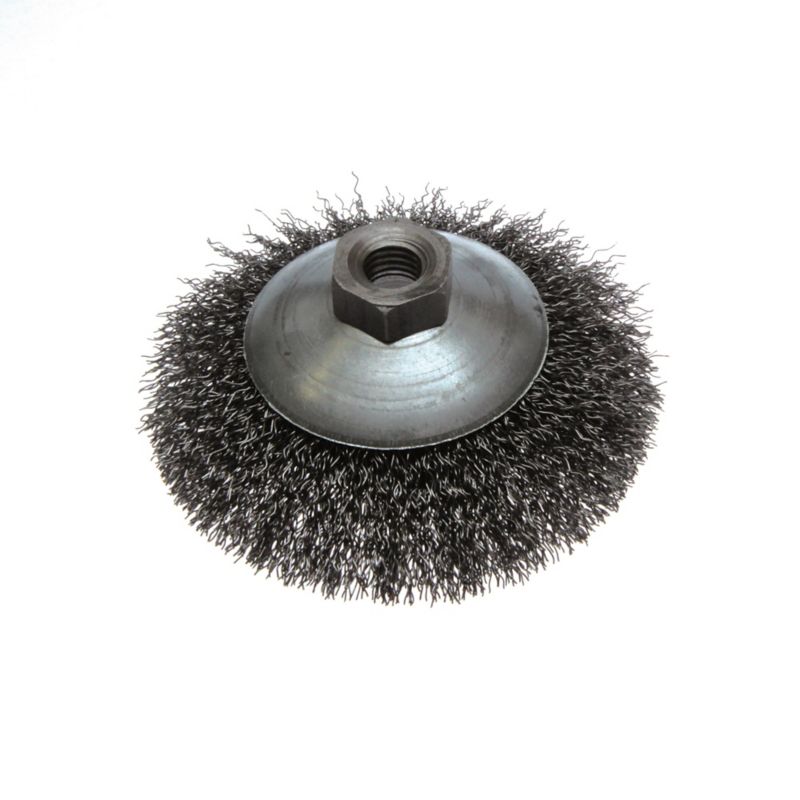 Szczotka kątowa z nakrętką M14 Most stal śr. 120 mm