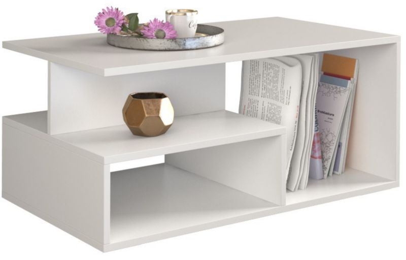 Stolik Kawowy Topeshop Prima Biały Mat ława 51x90x43 cm 1 szt.