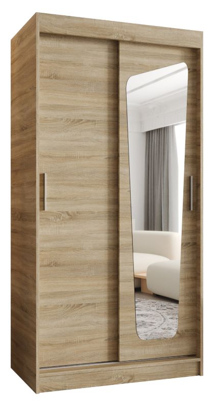 Szafa przesuwna Garderoba Abiks MOKA 100 dąb sonoma 1 szt.