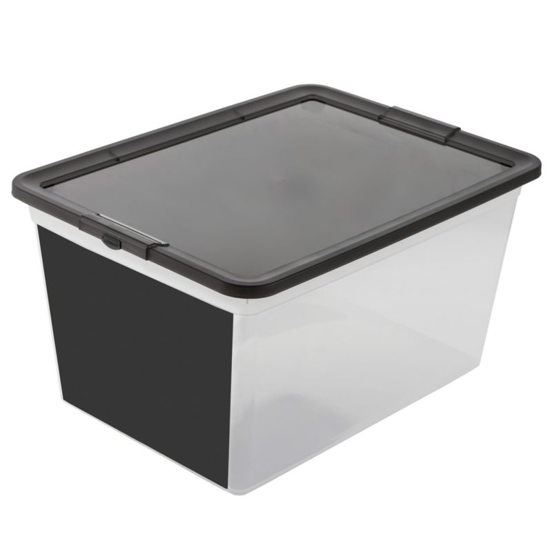 Pojemnik Plastikowy Z Pokrywą Na Zabawki 15 L Edanti Z Tablicą Do Pisania 1szt.