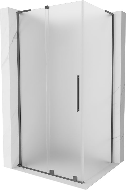 Kabina prysznicowa Mexen Velar L rozsuwana 90 x 80 cm szron gun metal 1 szt.