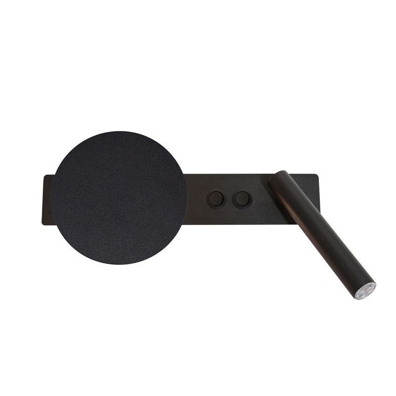 Kinkiet ścienny Sigma Lighting Hotel Mood czarny hotelowy z włącznikiem 2 x G9 x IP20 wym: 22,5 x 41 x 20 cm - 1 szt.