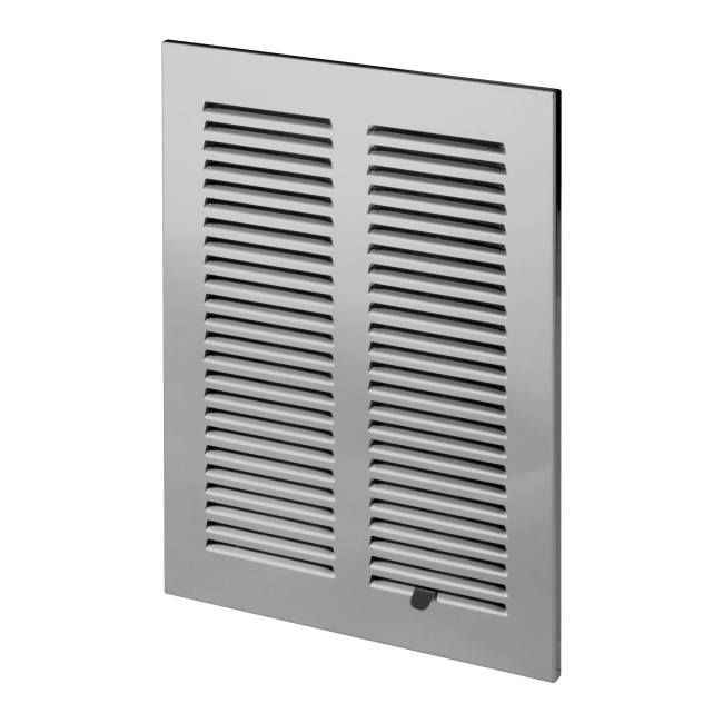 Kratka dekoracyjna metalowa 14 x 21 cm z żaluzją inox