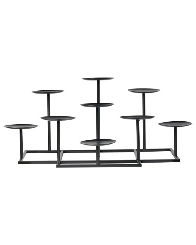 Świecznik Lamego Metal 23 cm Czarny 1 szt.