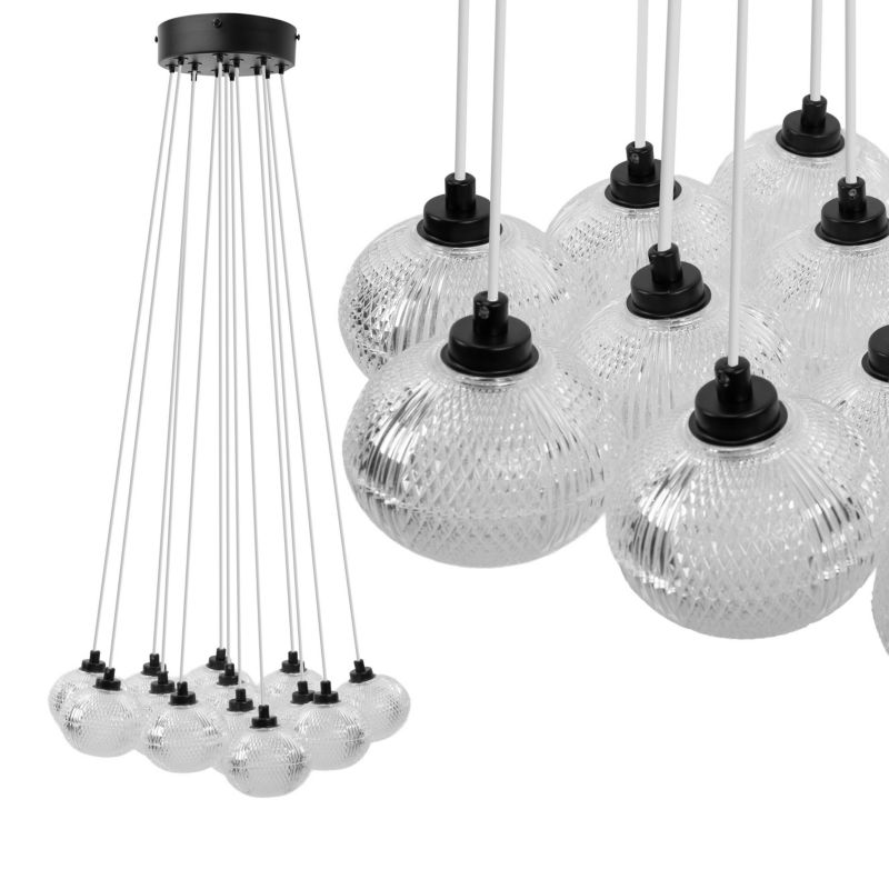 Lampa Sufitowa Toolight Ms024-13Cp Biały, Czarny 1 Szt