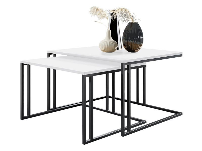 Stolik kawowy MIRJAN 24 Astro czarny/biel arktyczna 1 szt.