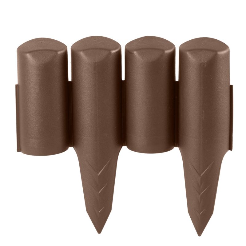 Płotek EDANTI Ogrodowy 2,5 m Obrzeże Trawnikowe Palisada Brązowy 1 szt.