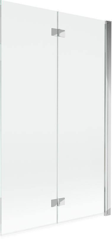 Parawan nawannowy Mexen Mist chrom transparentny 110 x 150 cm 2-skrzydłowy 1 szt