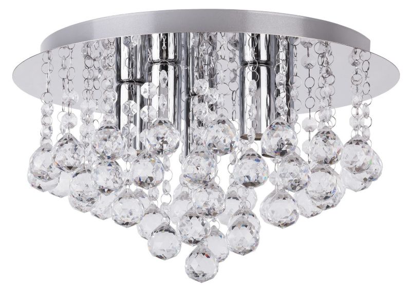 Lampa sufitowa wisząca Rabalux Corinna 6160 chromowana przezroczysty kryształowa 5xE14 x 40W 1 szt.