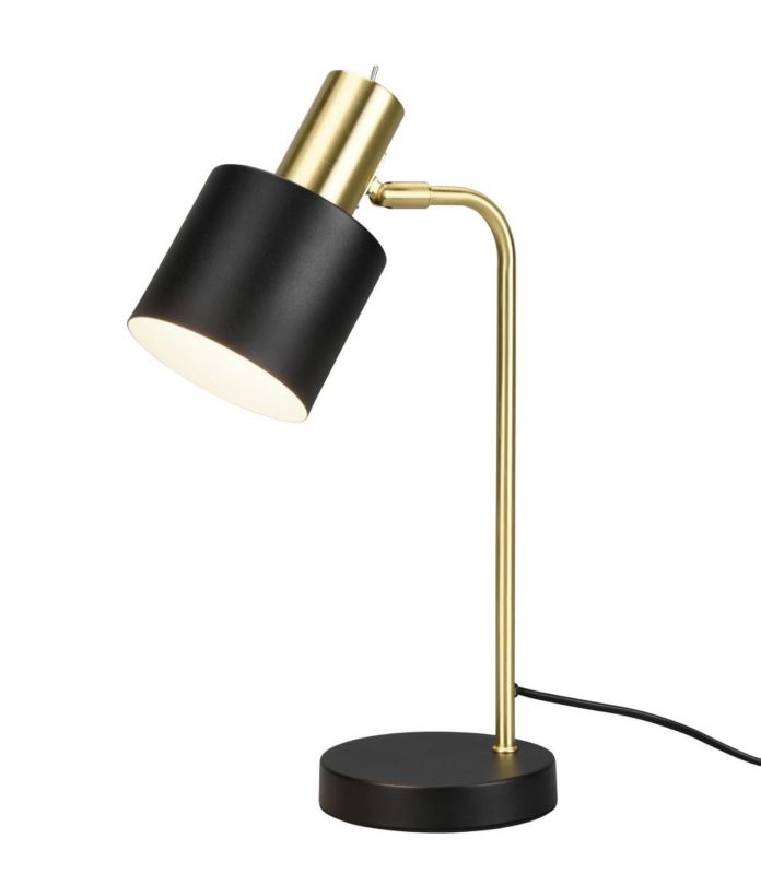 Lampka biurkowa RL Adam złoto-czarna 1 x E14 x 10W IP20 wym: 43.5 x 14 x 28 cm metal - 1 szt.
