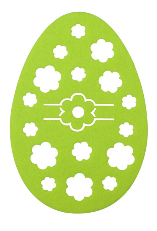 Podkładka filcowa Splendid jajo 15 x 21 cm zielony