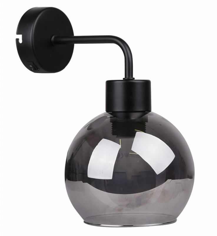 Kinkiet ścienny Candellux Lady czarny-dymiony 1 x E27 x 40W IP20 wym: 25 x 22 x 15 cm - 1 szt.