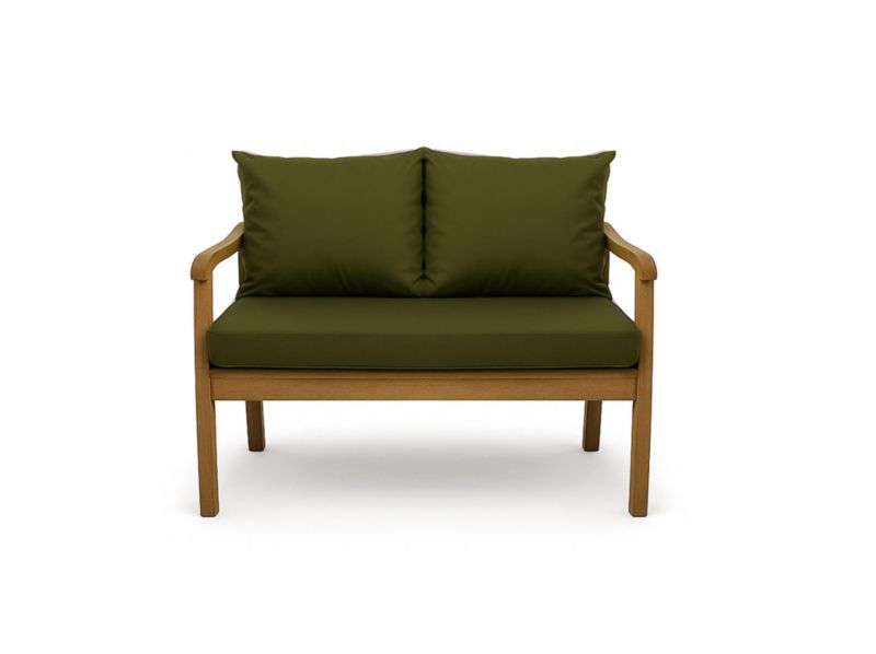 Zielone poduszka na ławkę ogrodową 100x50x50 cm do użytku na zewnątrz/wewnątrz Setgarden